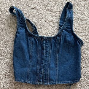 Denim corset. Size M